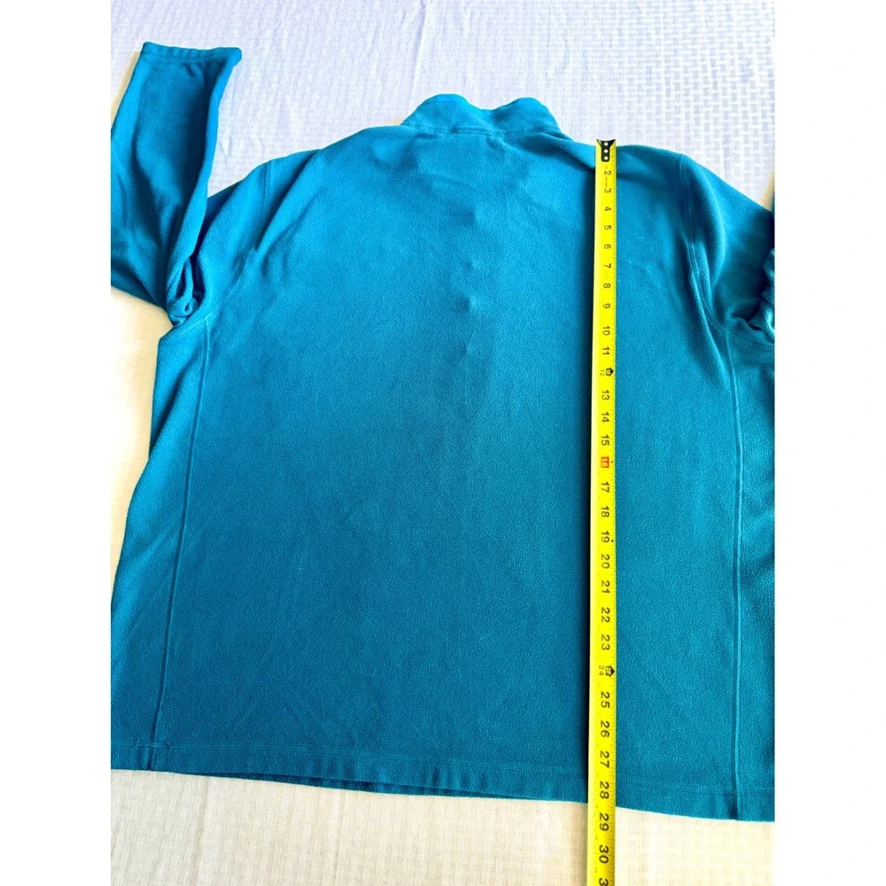 The North Face TKA 100 Fleece Pullover Teal Blue Mens XXL Quarter Zip Sweater